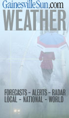 Gainesville Sun<BR>Weather forecast
